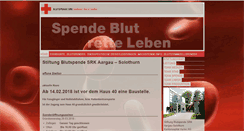 Desktop Screenshot of blutspende-ag-so.ch