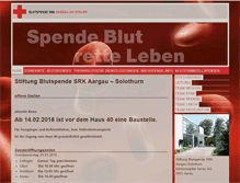 Tablet Screenshot of blutspende-ag-so.ch